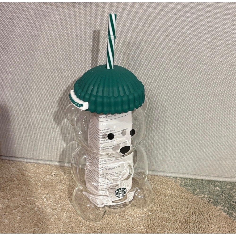 ✨ NIB VIRAL STARBUCKS BEARISTA GLASS COLD CUP ✨